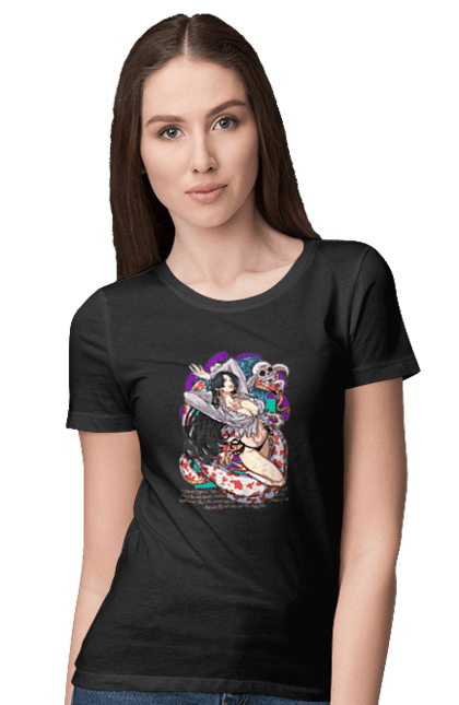 Women's t-shirt with prints One Piece Boa Hancock. Anime, boa hancock, manga, one piece, pirate empress, straw hat pirates. 2070702