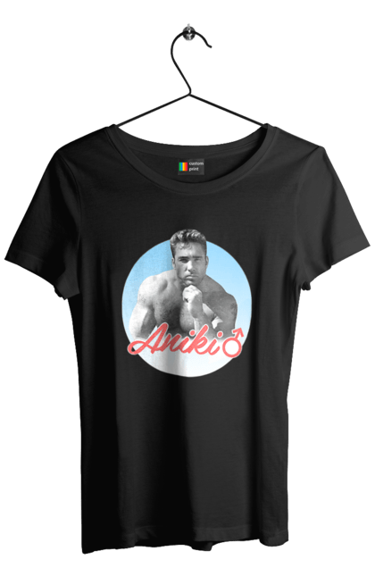 Футболка жіноча з принтом "Біллі Херрінгтон". Аніки, біллі, біллі херрінгтон, гачі, гачімучі, гумор, прикольна, херрінгтон. 2070702