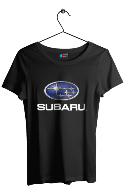 Футболка жіноча з принтом "Subaru". Авто, логотип, субару. 2070702