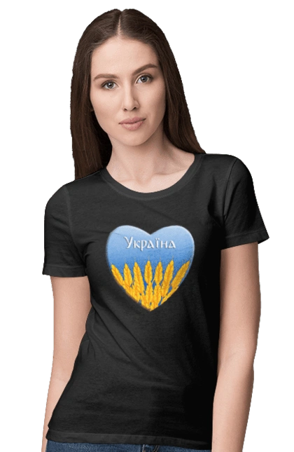 Серце з колосками Україна