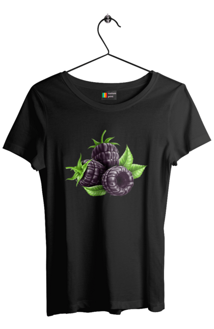 Women`s t-shirt with prints Blackberry. Berry, blackberry. 2070702