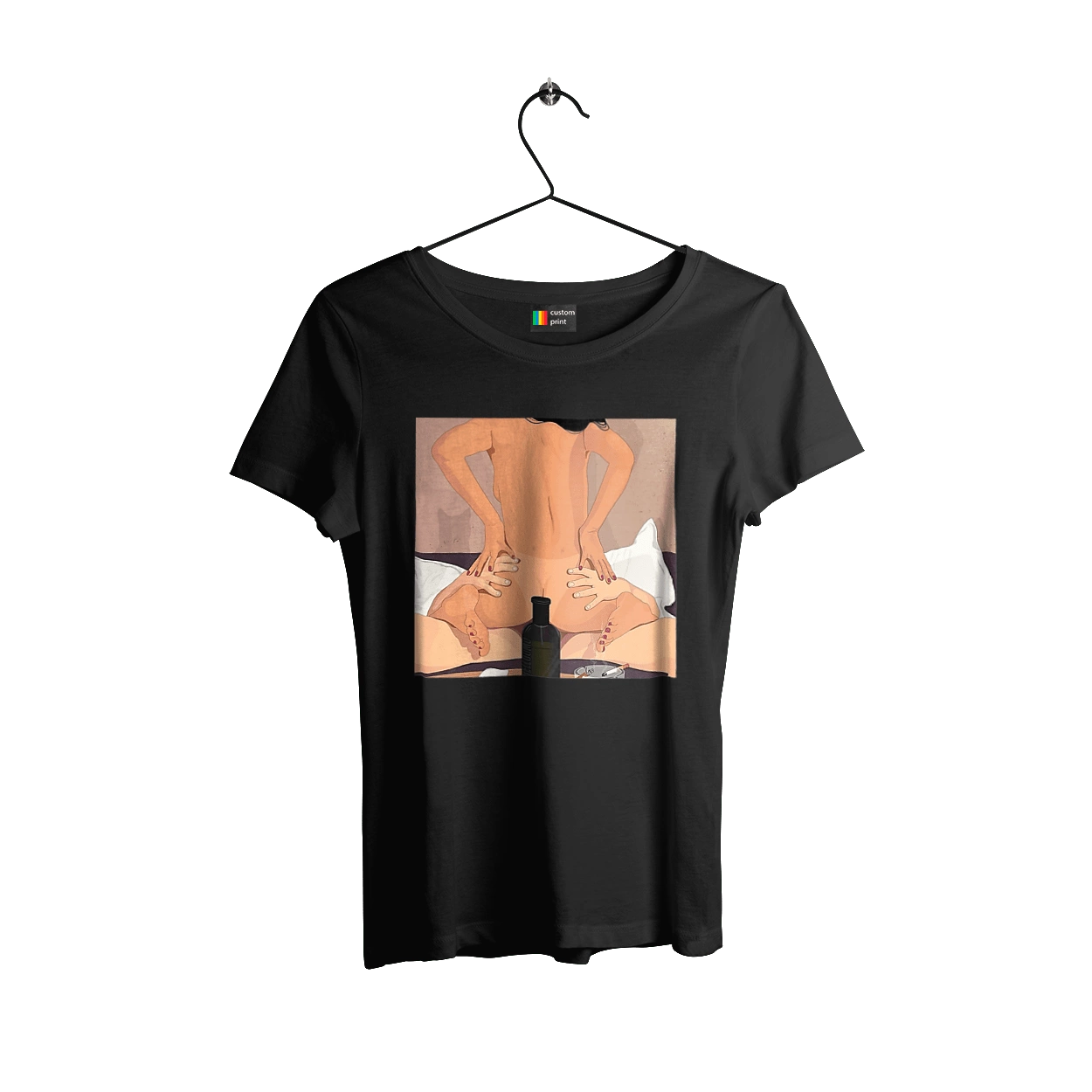 Гола Дівчина, Пляшка І Сигарети