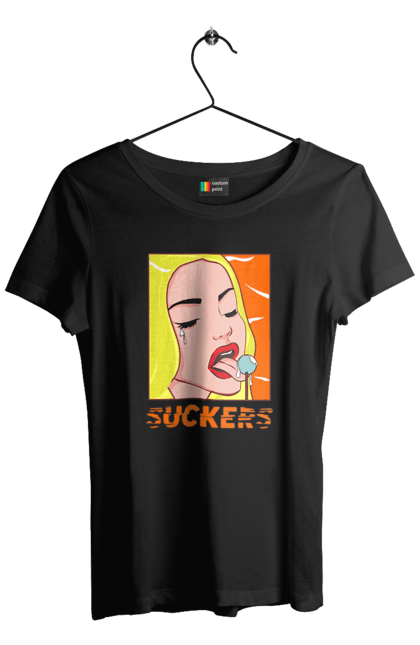 Футболка жіноча з принтом "Чупа чупс". Гумор, мем, прикольна, сакерс, смішна, чупа чупс. 2070702