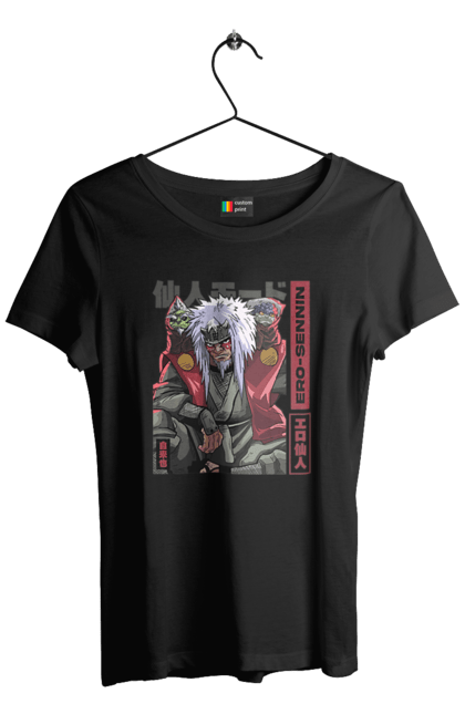 Women's t-shirt with prints Naruto Jiraiya. Anime, hokage, jiraiya, manga, naruto, shinobi, shonen. 2070702