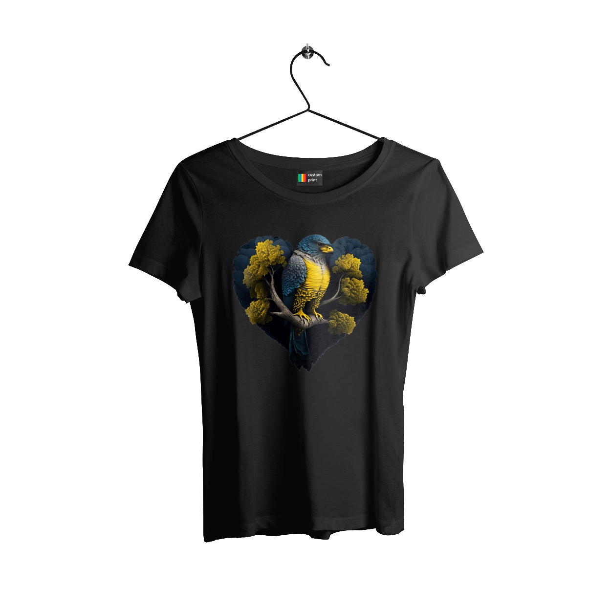 Blue and yellow falcon