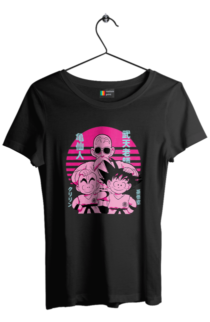 Women's t-shirt with prints Dragon Ball Maestro Roshi. Anime, dragon ball, manga, master roshi, muten roshi. 2070702