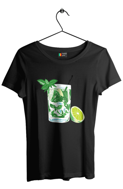 Футболка жіноча з принтом "Напій Мохіто І Лимон". Лимон, мохіто, напій. 2070702