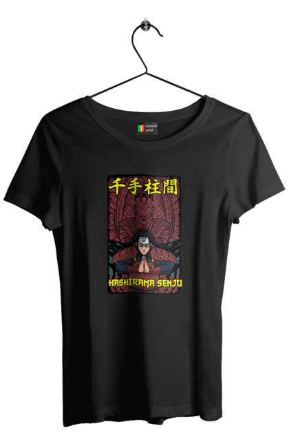 Women's t-shirt with prints Naruto Hashirama. Anime, character, hashirama, hashirama senju, hokage, manga, naruto, ninja, tv series. 2070702