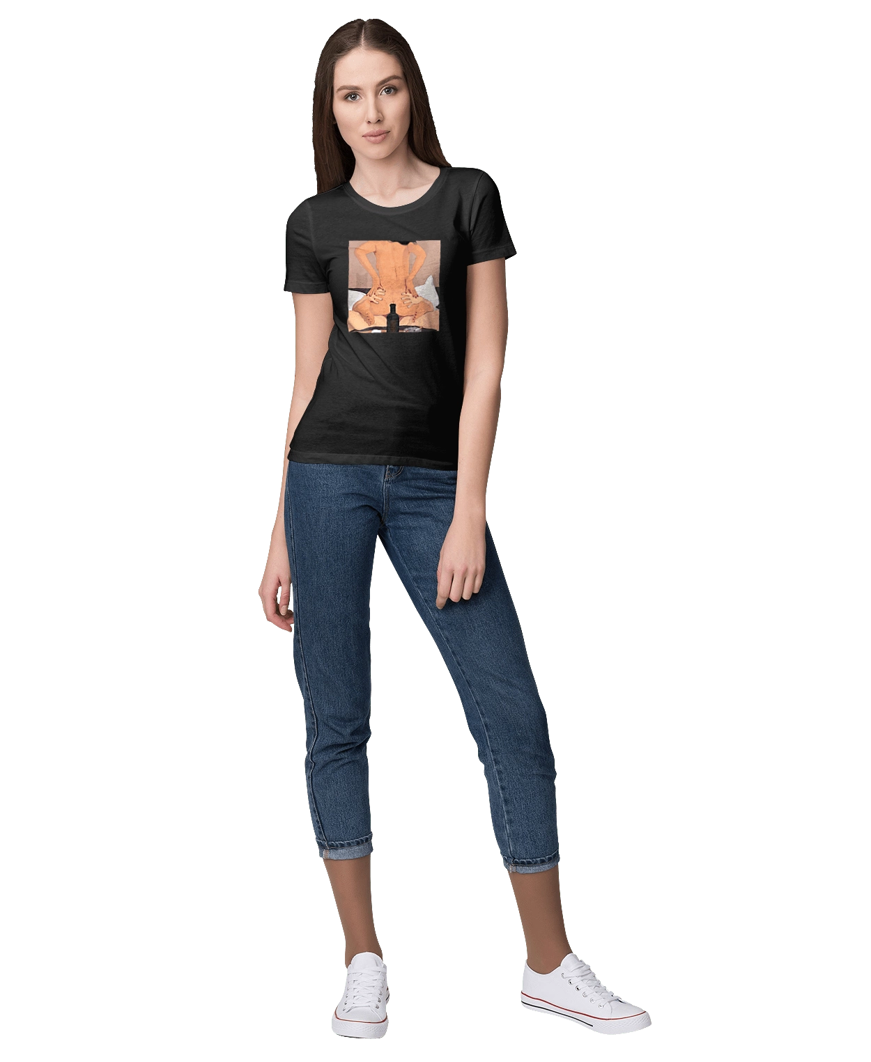 Гола Дівчина, Пляшка І Сигарети