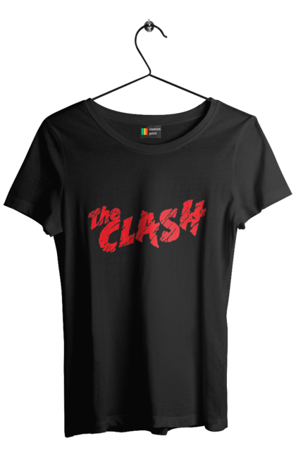 Women's t-shirt with prints The Clash. Clash, dub, group, music, punk, punk rock, reggae, rock, rock`n`roll. 2070702