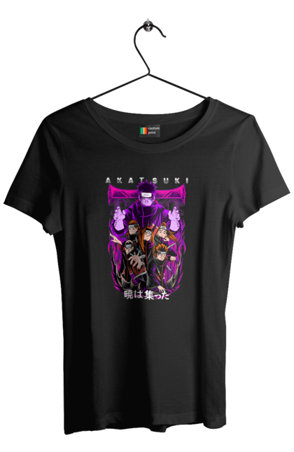 Women's t-shirt with prints Naruto Akatsuki. Akatsuki, anime, character, manga, naruto, ninja, pain, tv series, yahiko. 2070702