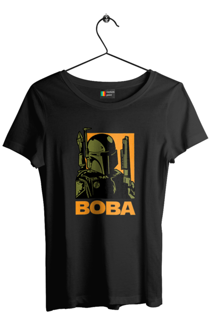 Футболка жіноча з принтом "Боба Фетт". Boba fett, боба фетт, зоряні війни, клон, мисливець за головами. 2070702