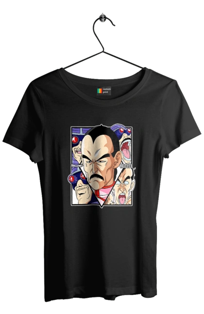 Women`s t-shirt with prints Dragon Ball Tao Pai Pai. Anime, dragon ball, goku, manga, mercenary tao, tao pai pai, tv series, vegeta. 2070702