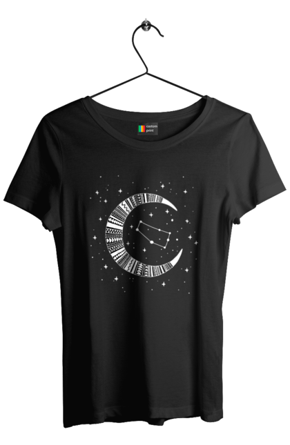 Women`s t-shirt with prints Gemini. Constellation, gemini, horoscope, sign, twins, zodiac, zodiac sign. 2070702