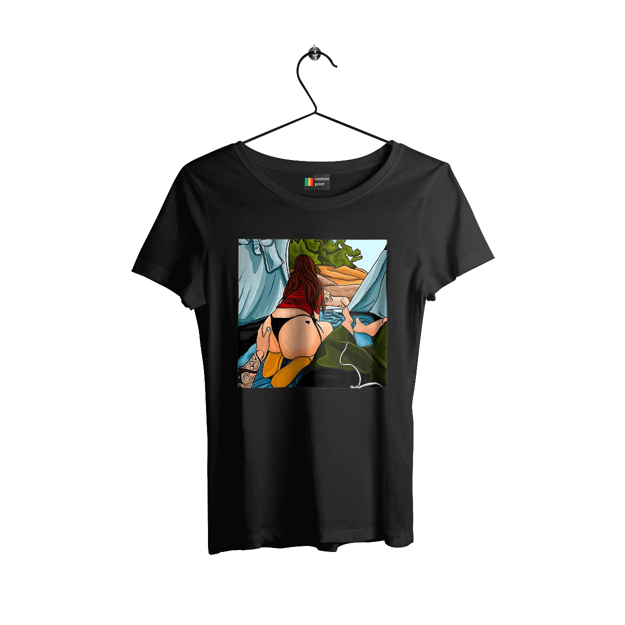 Rest With Favorite In The Tent