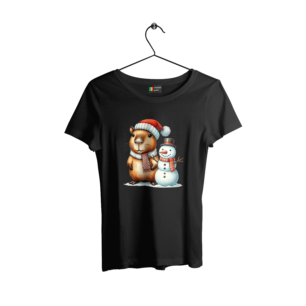 Капібара та сніговик