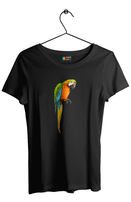 Футболка жіноча з принтом "Просто Папуга". Папуга, пташка. 2070702