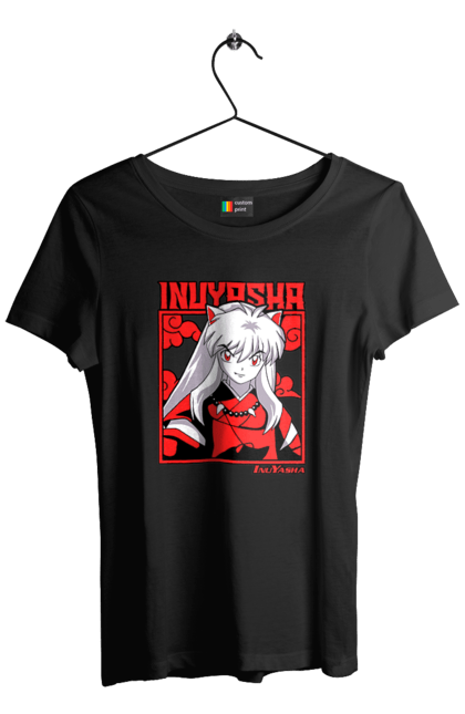 Футболка жіноча з принтом "Inuyasha". Anime, inuyasha, manga, rumiko takahashi, аніме, демон охоронець, манга, руміко такахасі. 2070702