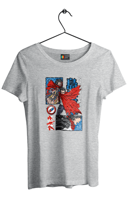 Women's t-shirt with prints Akira Tetsuo Shima. Akira, anime, cyberpunk, manga, tetsuo shima. 2070702