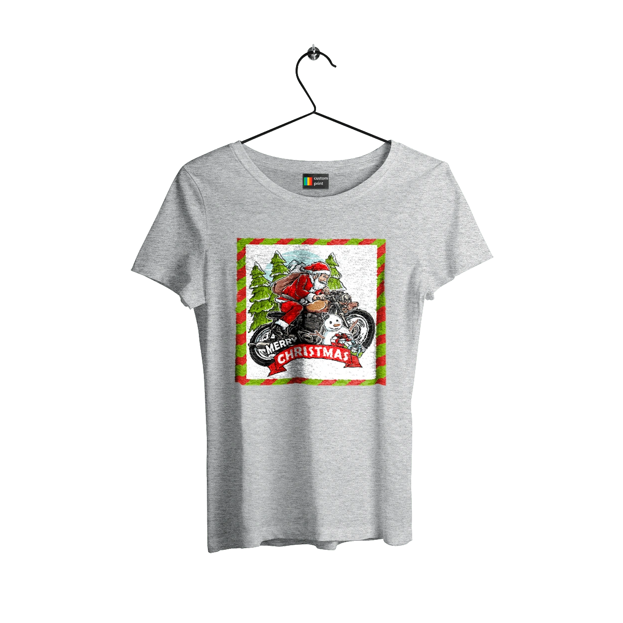 Santa on a motorcycle