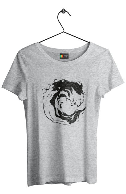 Women`s t-shirt with prints Girl wave. Girl, sea, wave. 2070702