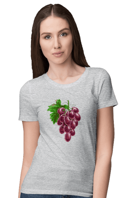 Women`s t-shirt with prints Grapes. Grapes. 2070702