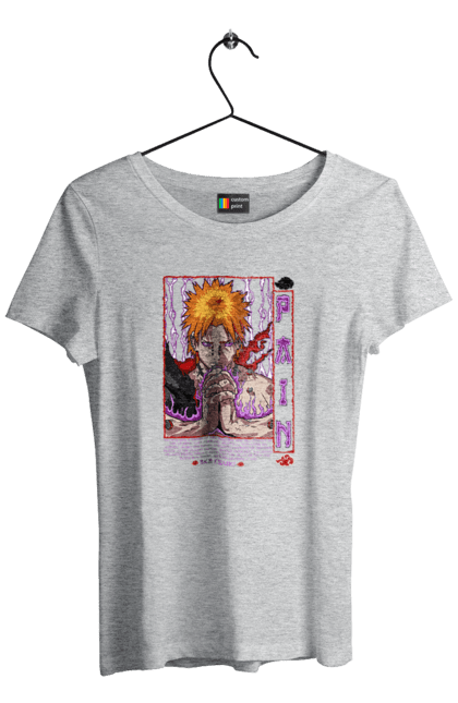 Women's t-shirt with prints Naruto Yahiko. Akatsuki, anime, character, manga, naruto, ninja, pain, tv series, yahiko. 2070702