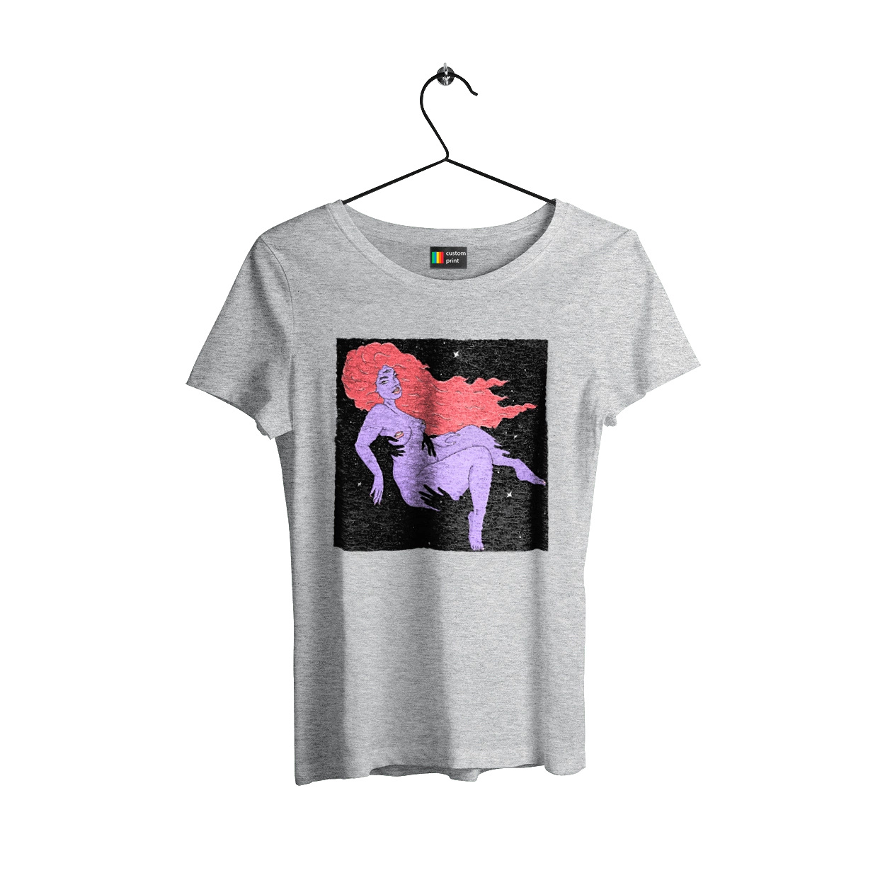 Purple Girl In Black Dire