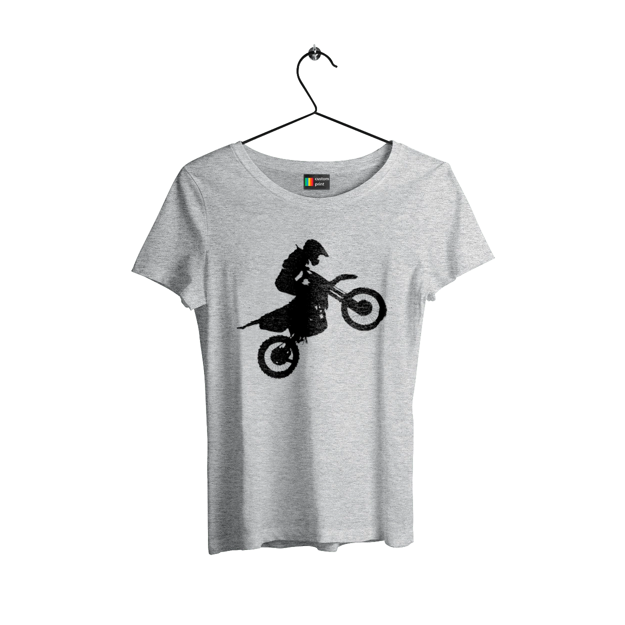 Silhouette Of A Motorcyclist