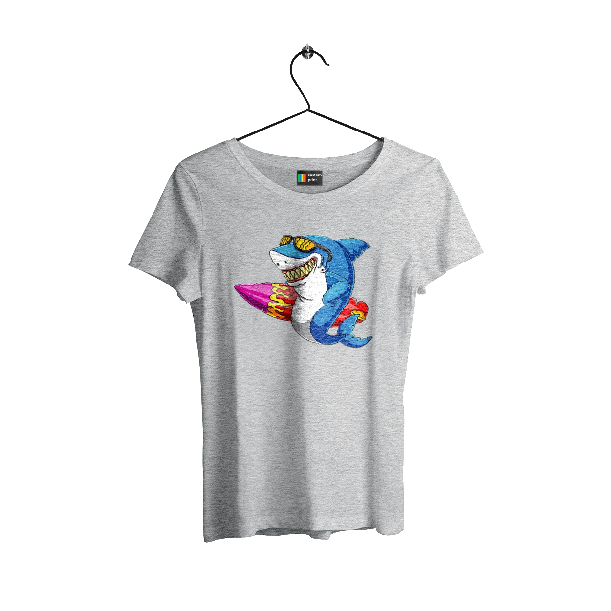 Shark With Glasses Surfing