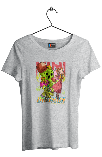 Футболка жіноча з принтом "Digimon Мімі Татікава". Bandai, digimon, digital monsters, mimi tachikawa, аніме, віртуальні вихованці, манга, медіафраншиза, мімі татікава. 2070702