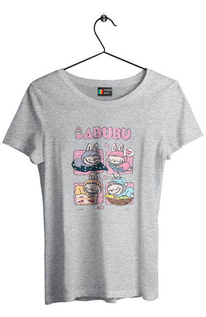 Women`s t-shirt with prints Labubu`s Dream. Labubu, toys, weird cute. 2070702
