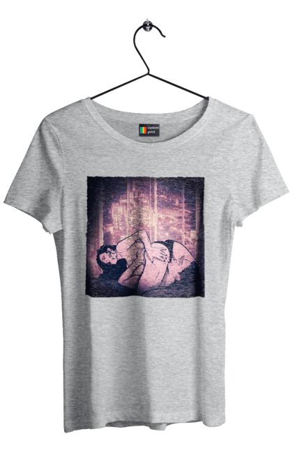 Футболка женская с принтом Взрослые Игры На Фоне Города. 18, голая, лизать, любовь, трусики. 2070702