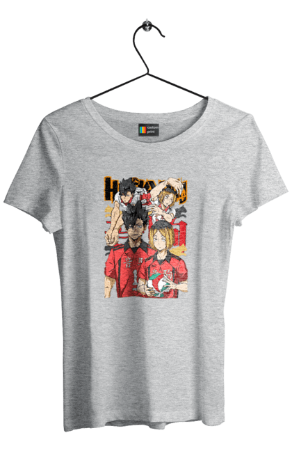 Women's t-shirt with prints Haikyu!! Kuroo and Kenma. Anime, haikyu, kenma, kuroo, manga, sports anime, volleyball. 2070702