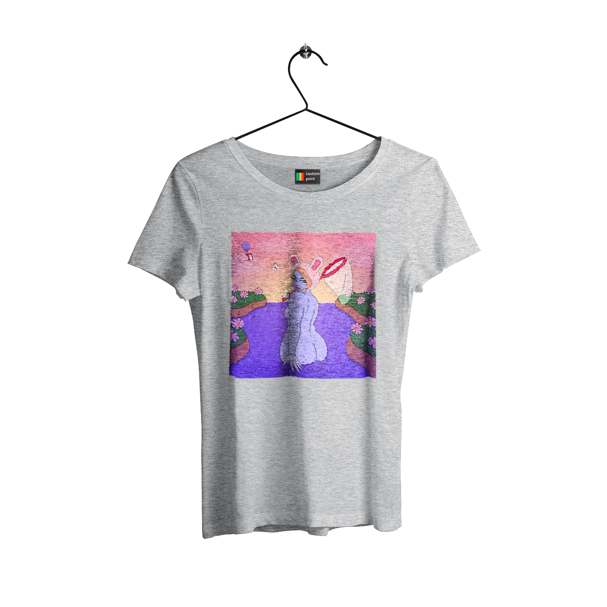 Purple Girl On The Hunt