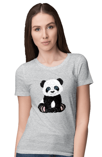 Футболка жіноча з принтом "Панда". Panda, медведь, мишка, панда. futbolka.stylus.ua