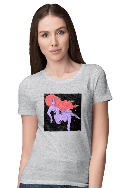 Purple Girl In Black Dire