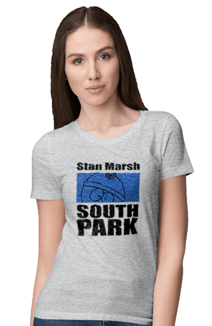 Women's t-shirt with prints South Park Stan Marsh. Cartoon series, south park, stan, stan marsh. 2070702