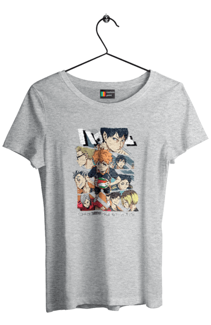 Футболка жіноча з принтом "Волейбол!! Хіната". Anime, haikyu, hinata, manga, shoyo hinata, аніме, волейбол, манга, хіната, шьо хіната. 2070702