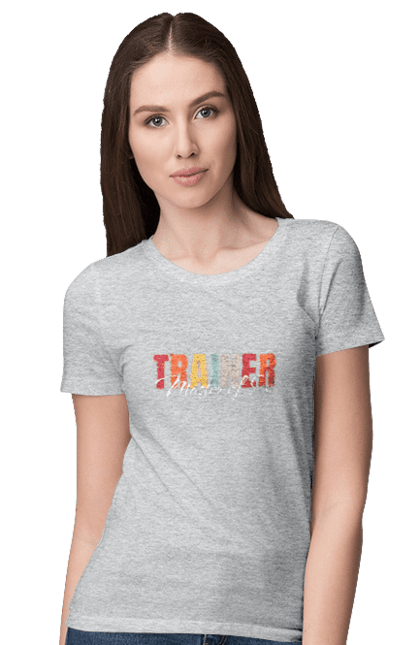 Women`s t-shirt with prints Sex master trainer. Master of sex, sex, sex coach, trainer. 2070702