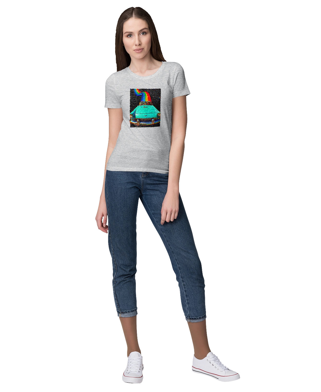 Picture, a car in space