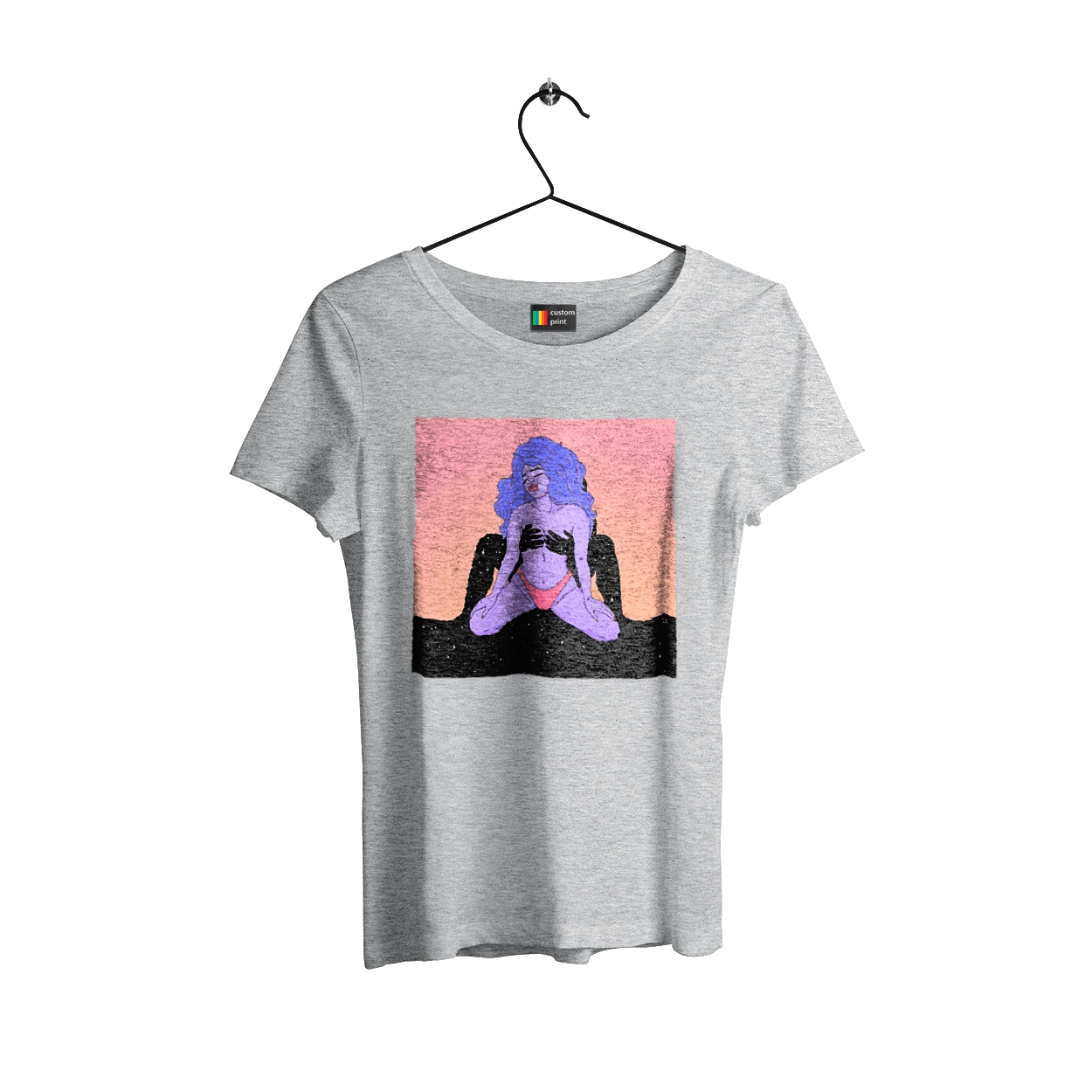 Фиолетовая Девушка В Трусиках