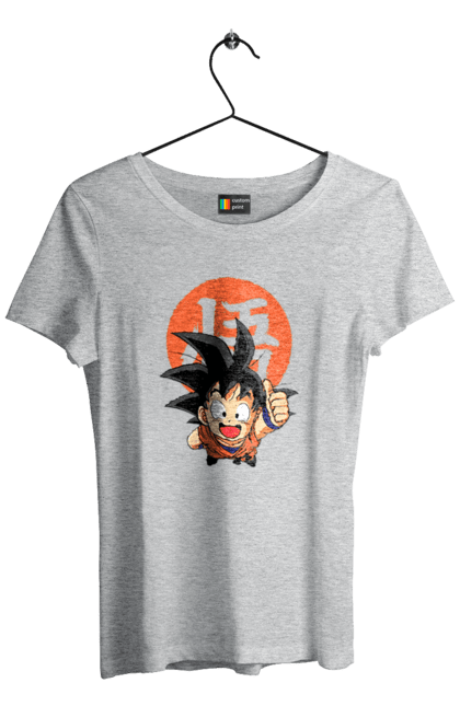 Футболка женская с принтом Жемчуг дракона Сон Гоку. Anime, dragon ball, manga, son goku, tv series, аниме, гоку, жемчуг дракона, манга, сон гоку. 2070702