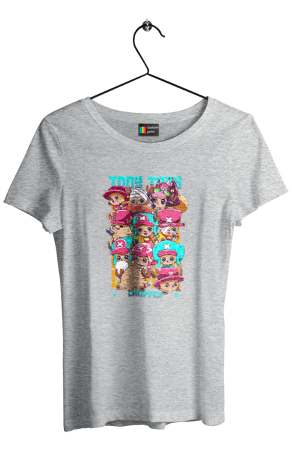 Women's t-shirt with prints One Piece Tony Tony Chopper. Adventures, anime, fantasy, light novel, manga, one piece, tony tony chopper, tv series. 2070702