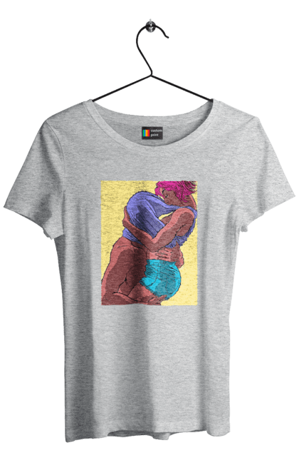 Футболка жіноча з принтом "Чоловік Під Майкою У Дівчата". Пристрасть, сиськи. 2070702