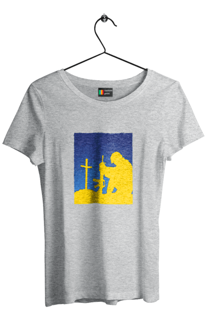 Women`s t-shirt with prints Patriot. Freedom, patriot, patriotism, ukraine, ukrainian, victory. 2070702