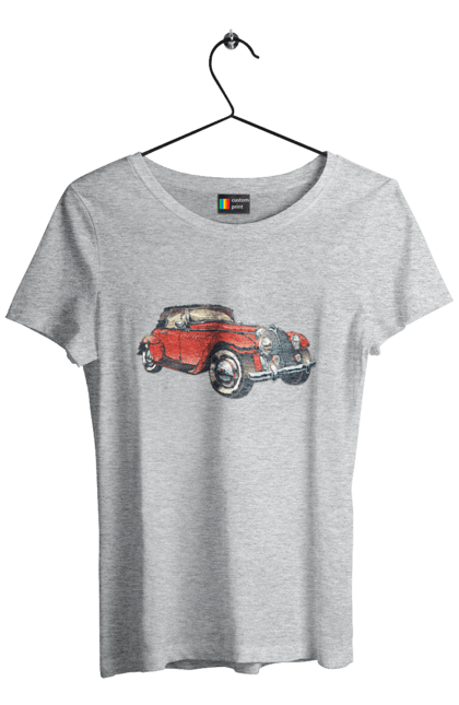 Women`s t-shirt with prints Car Rarity. Car, retro. 2070702