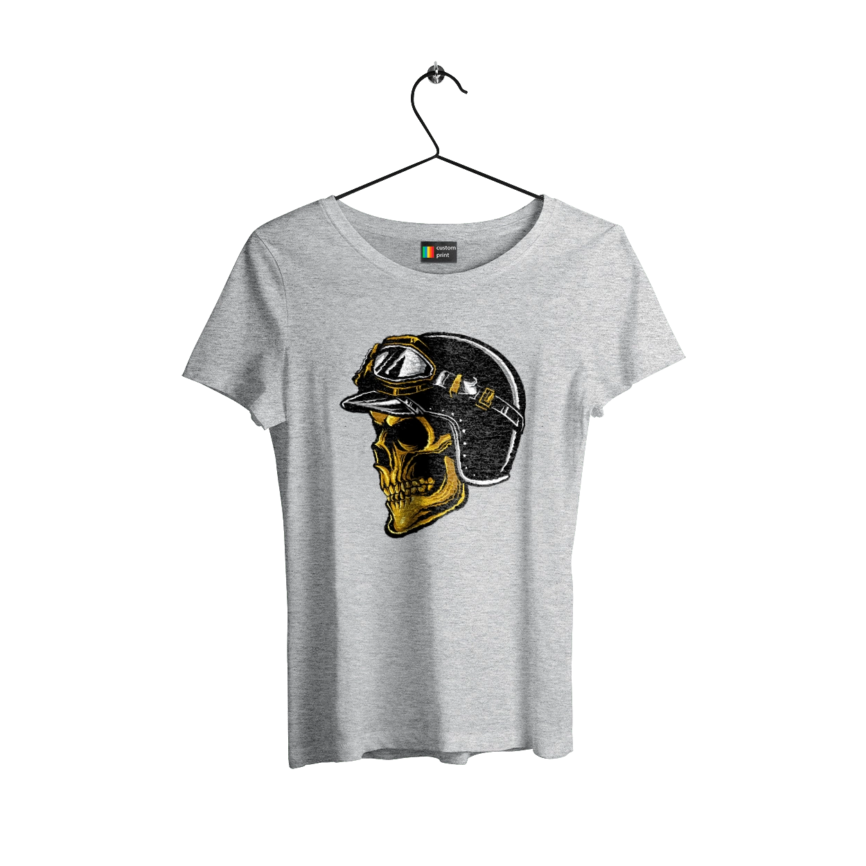 Череп в мотошлеме