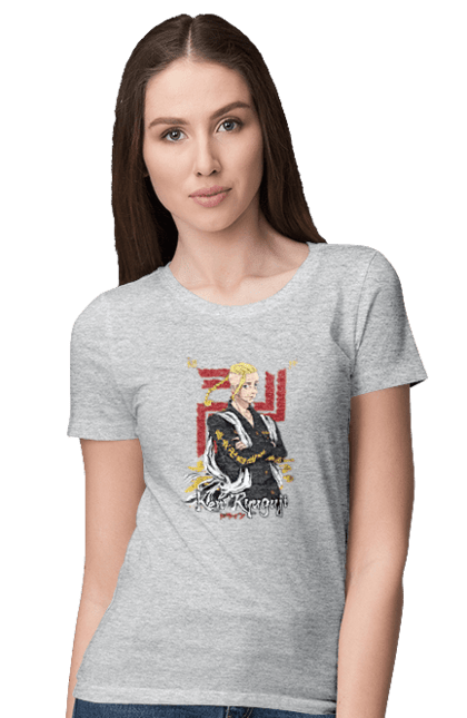 Women's t-shirt with prints Tokyo Revengers Draken. Anime, draken, ken ryuguji, ken-chin, manga, serial, tokyo manji gang, tokyo revengers. 2070702