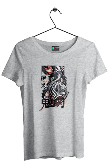 Women`s t-shirt with prints Demon Slayer Obanai. Anime, demon slayer, iguro, kimetsu no yaiba, manga, obanai, obanai iguro, serial. 2070702